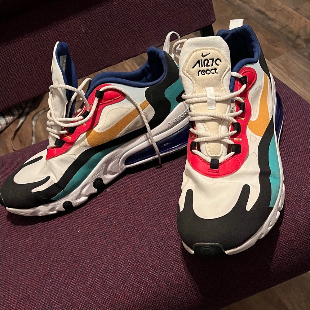Nike Air Max React Colorful Sneakers size 8